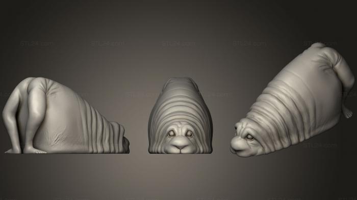 Animal figurines (Homo Refugus Dog, STKJ_1066) 3D models for cnc
